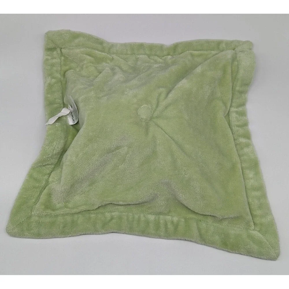 Carters Elephant Green Blue Baby Boy Girl Security Blanket Lovey 13